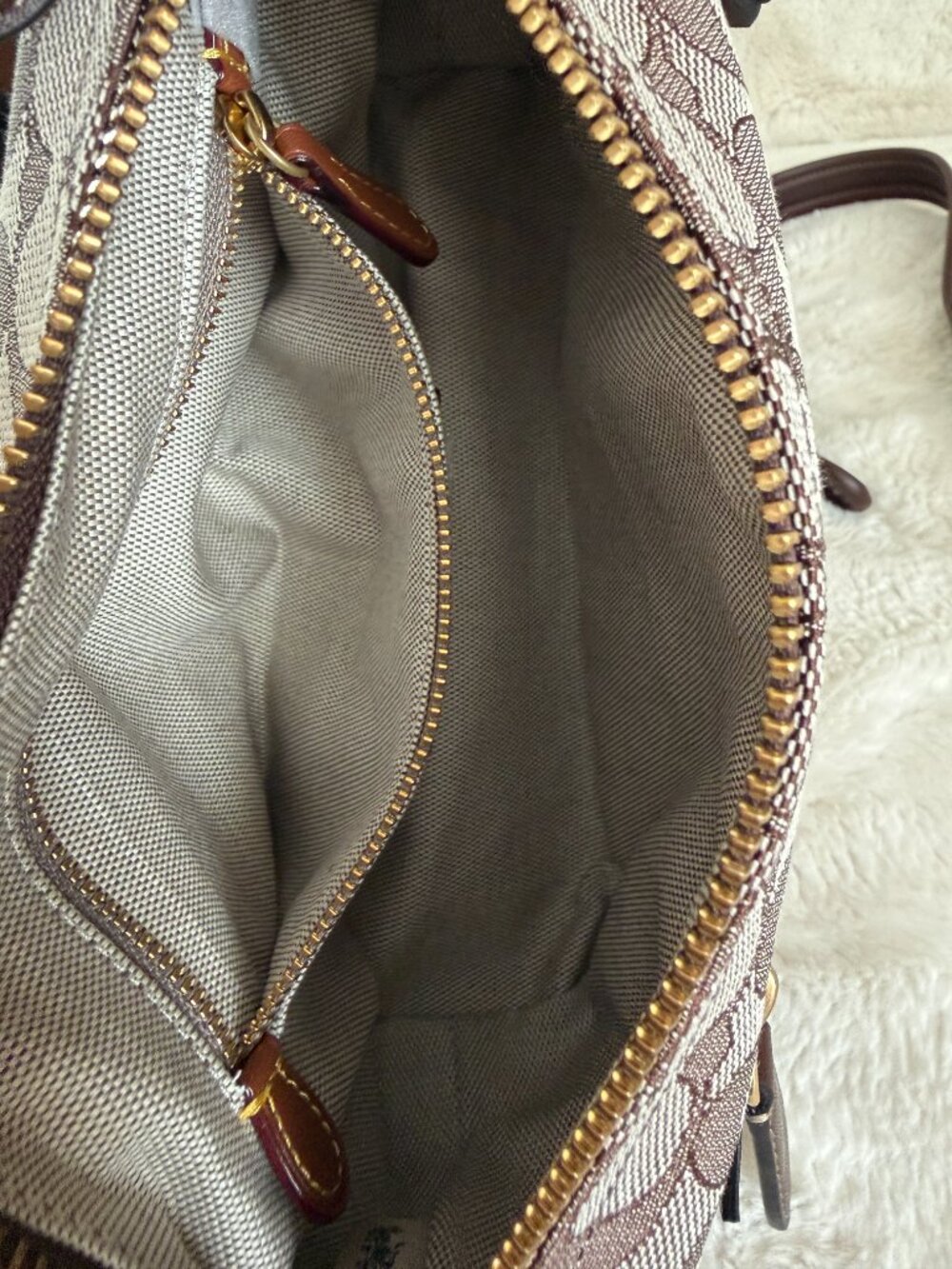 Coach Demi Signature Monogram Jacquard Shoulder Bag - Picture 15 of 16